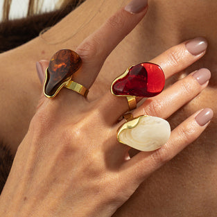 Sculpted Statement Ring