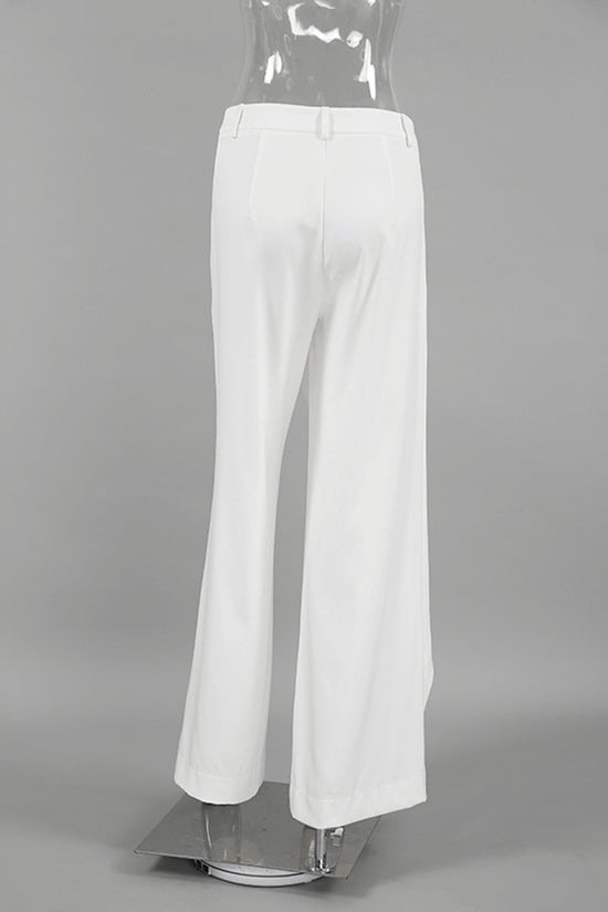 Draped Waist Casual Pants