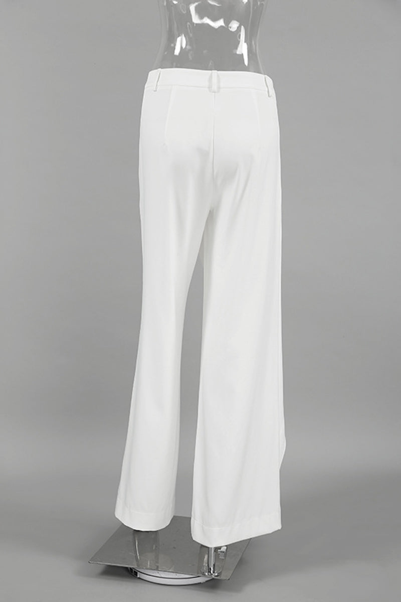 Draped Waist Casual Pants