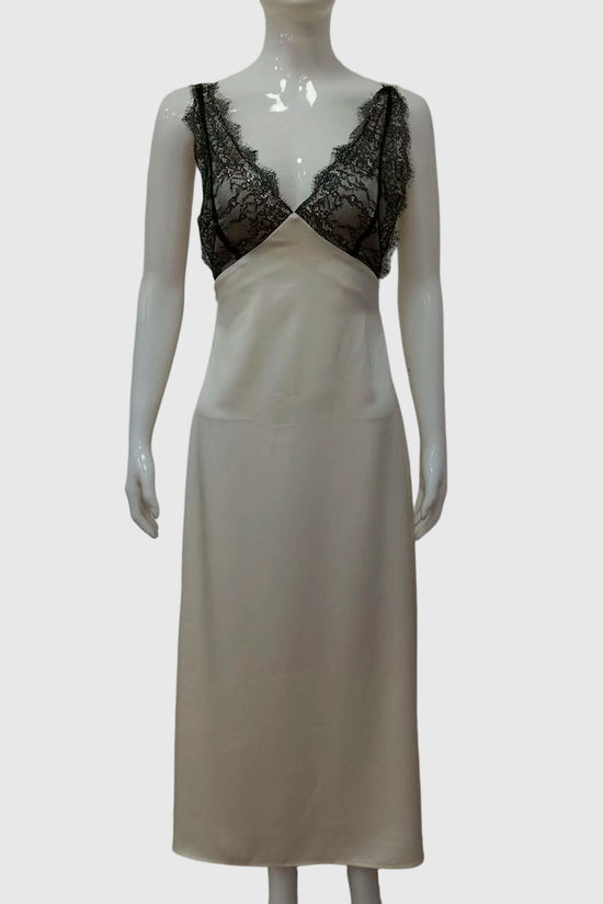 Lace Trim Sleeveless Casual Maxi Dress