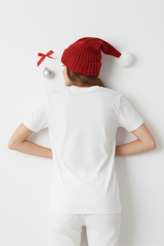 Red Bow Embroidered T-Shirt