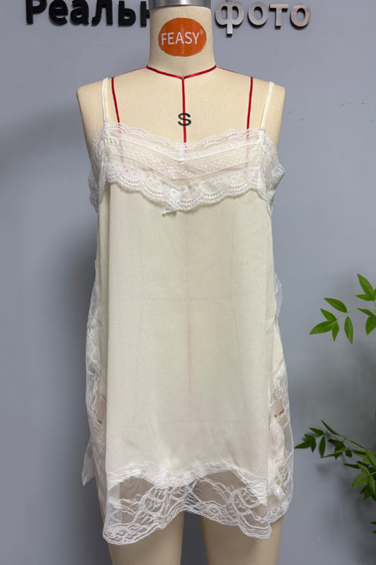 Lace Trim Sleeveless Cami