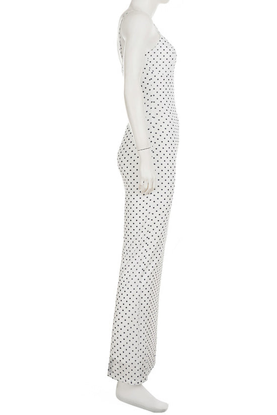 Polka Dot Sleeveless Casual Dress