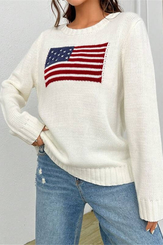 Patriotic Flag Sweater