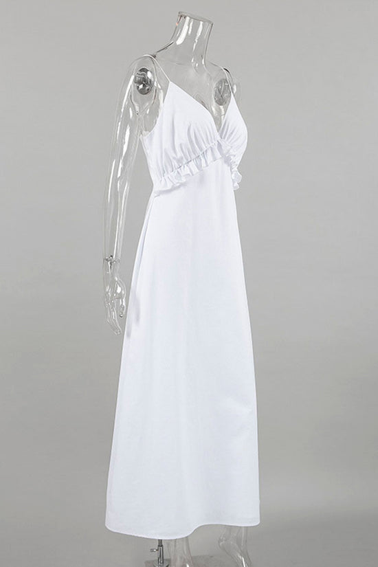 Sleeveless V-Neck Maxi Dress