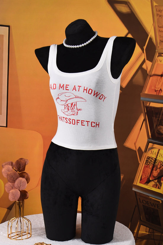 Graphic Print Sleeveless Tank Top