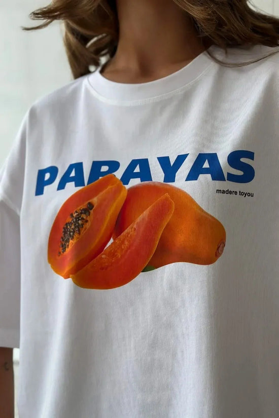 Graphic Papaya Print Tee