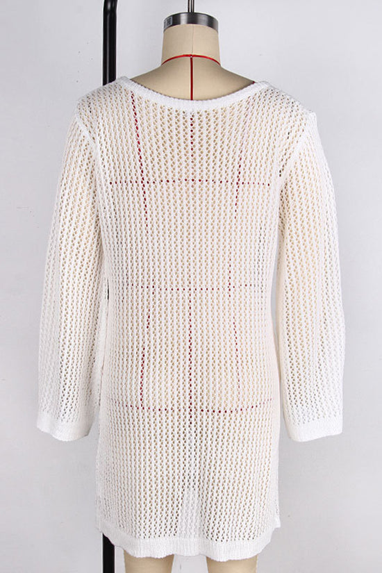 Open-Knit Ring Accent Cover-Up