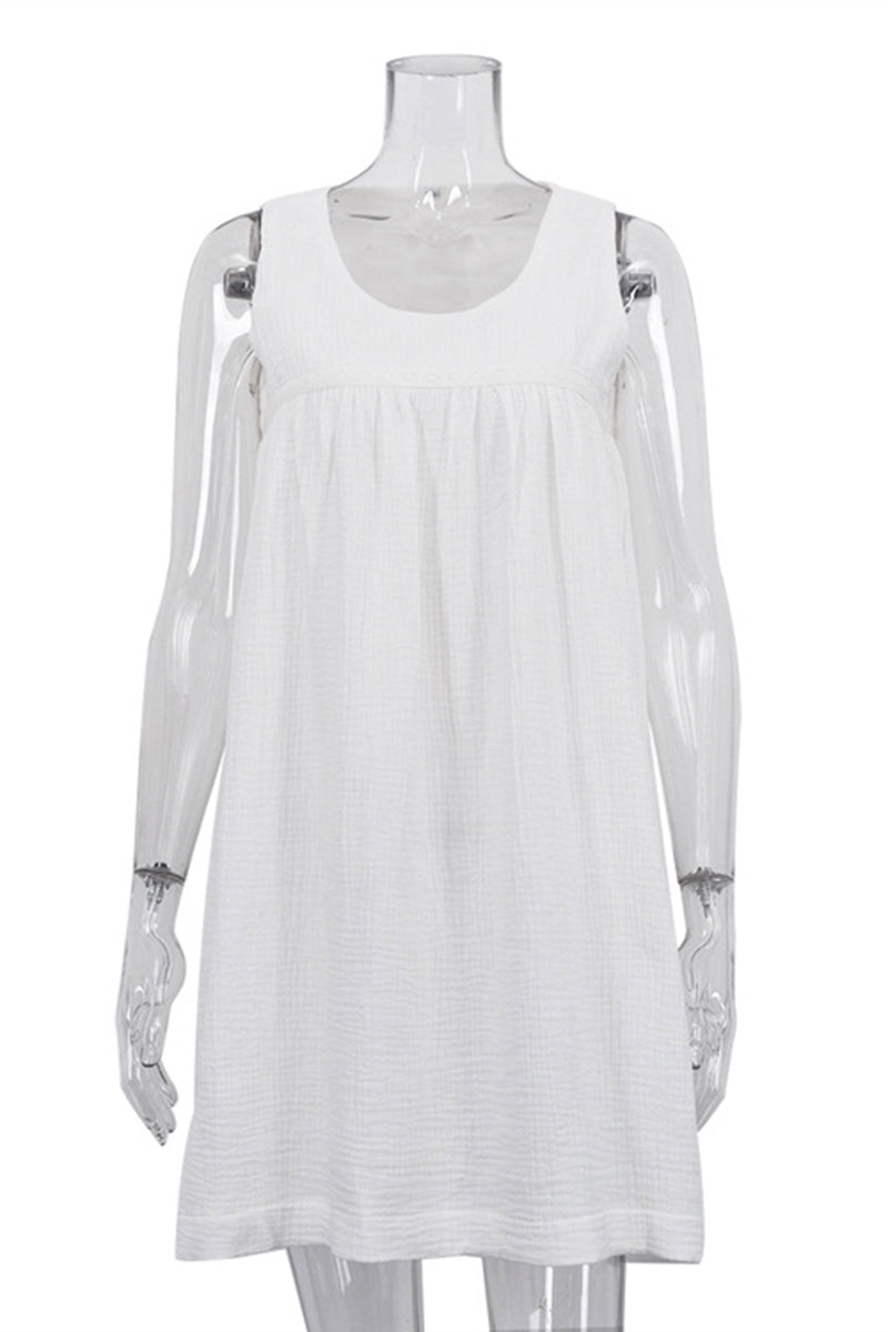 Sleeveless Casual A-Line Dress