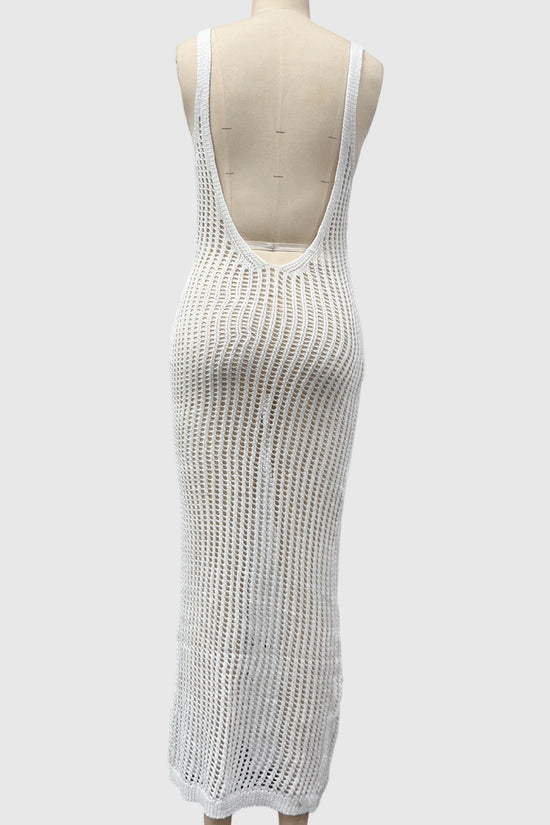 Sleeveless Casual Crochet Dress