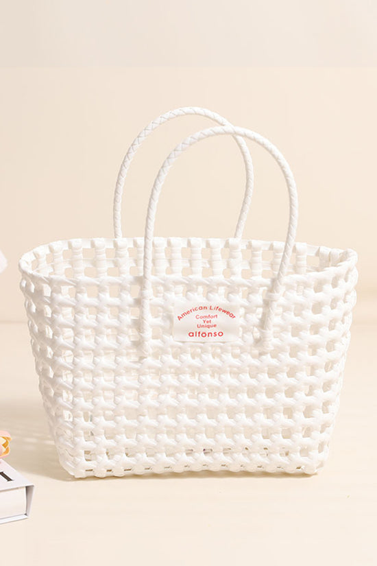 Woven Tote Bag with Handles