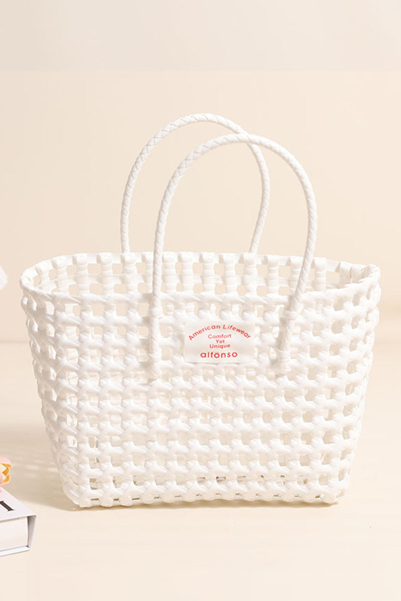 Woven Tote Bag with Handles