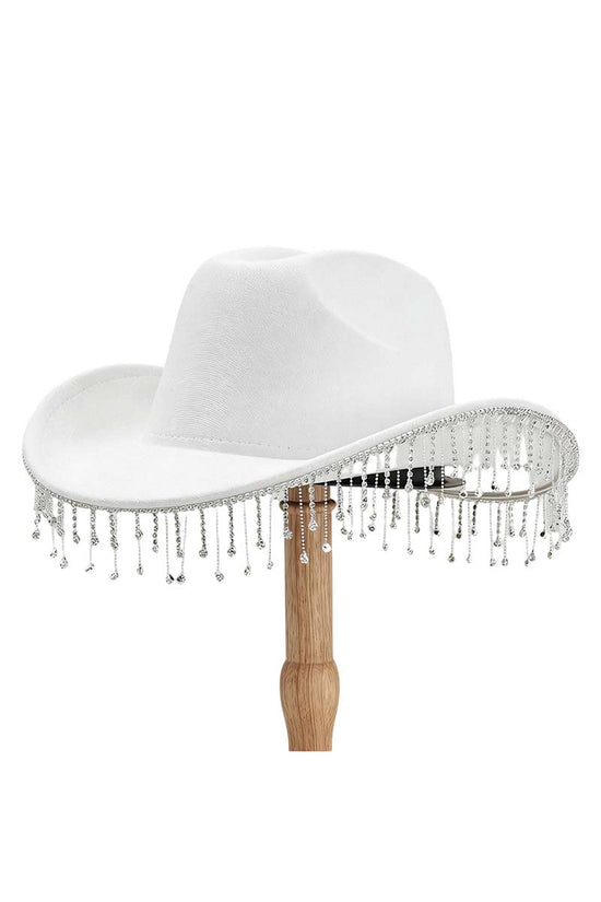 Sparkling Fringe Western Hat