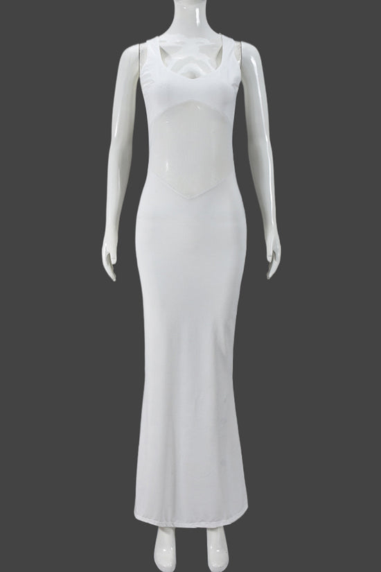 Sleek Sleeveless Elegant Maxi Dress