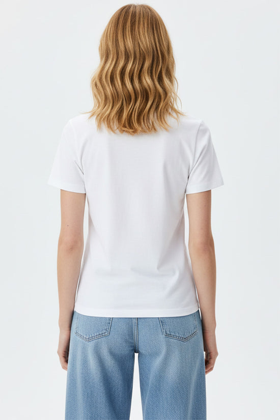 Golden Butterfly Embroidered T-Shirt