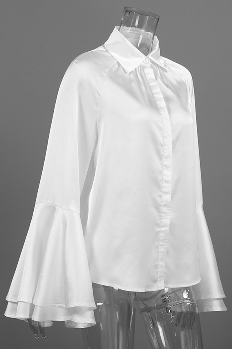 Elegant Flare Sleeve Blouse