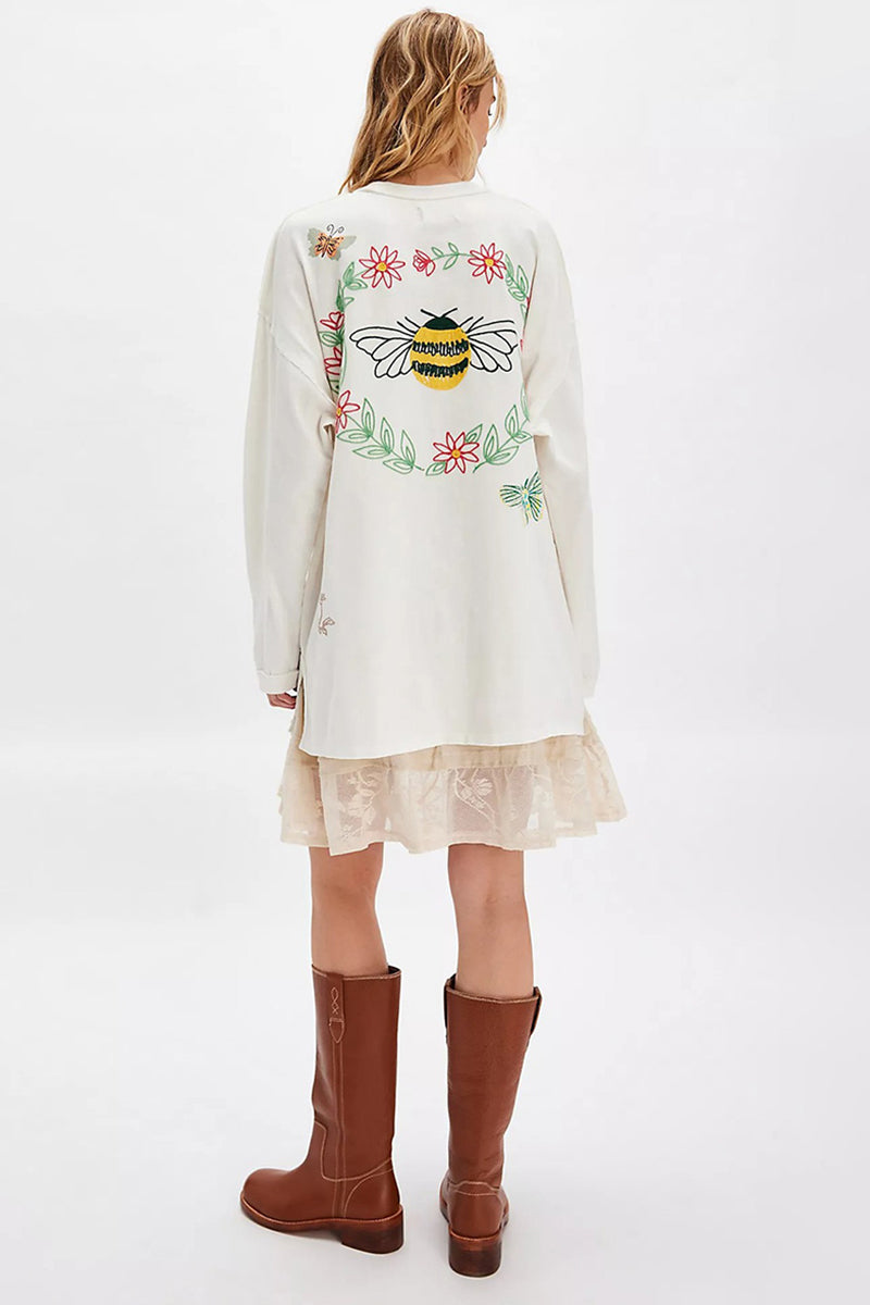 Nature-Inspired Graphic Sweatshirt