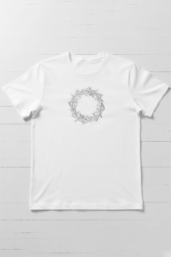 Laurel Wreath Embroidered T-Shirt