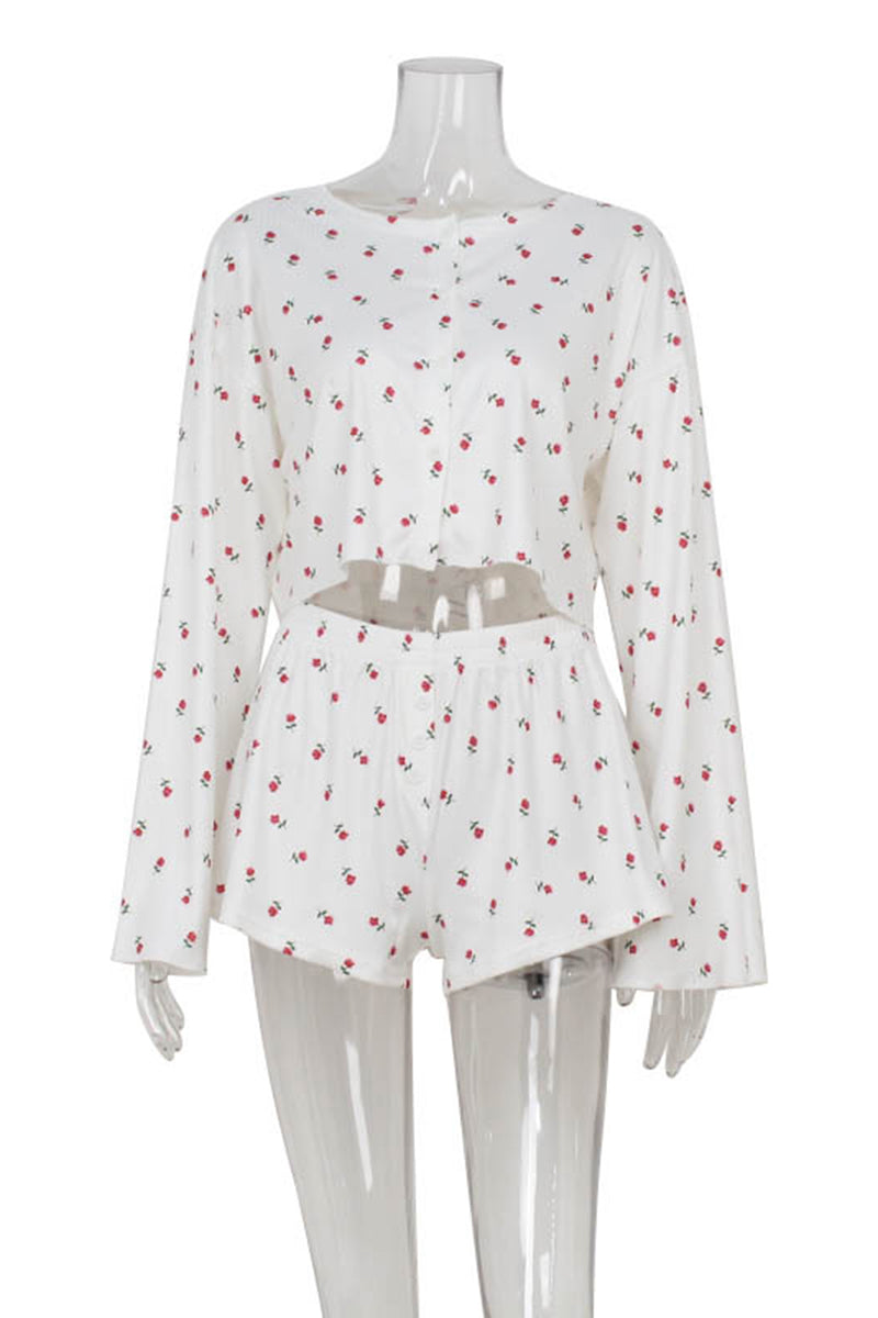 Cherry Blossom Long Sleeve Pajama Set