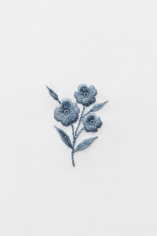 Single Stem Embroidered T-Shirt