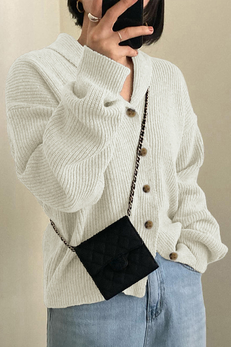 Cozy Button-Front Cardigan