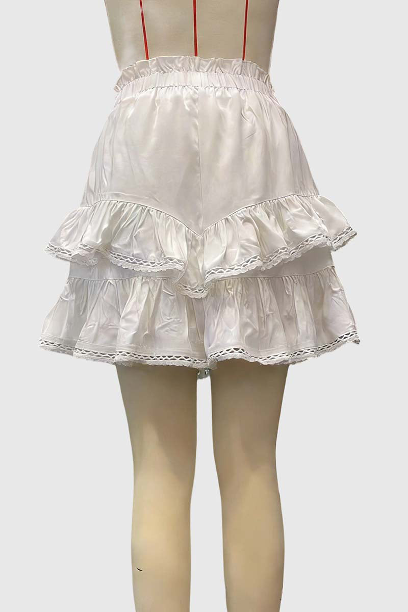 Flouncy Layered Mini Skirt