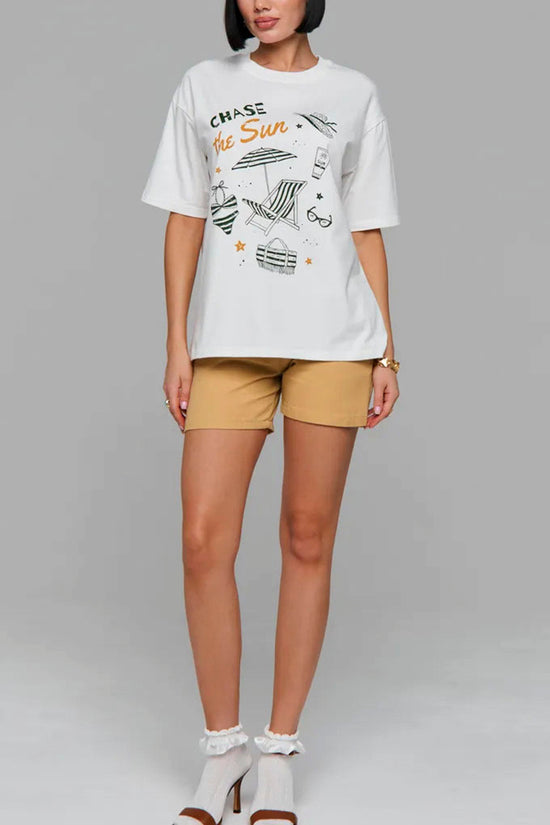 Chase the Sun Graphic Oversized T-Shirt