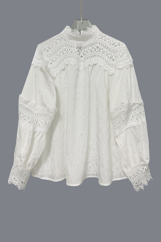 Elegant Lace Detail Blouse