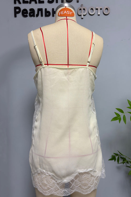 Lace Trim Sleeveless Cami