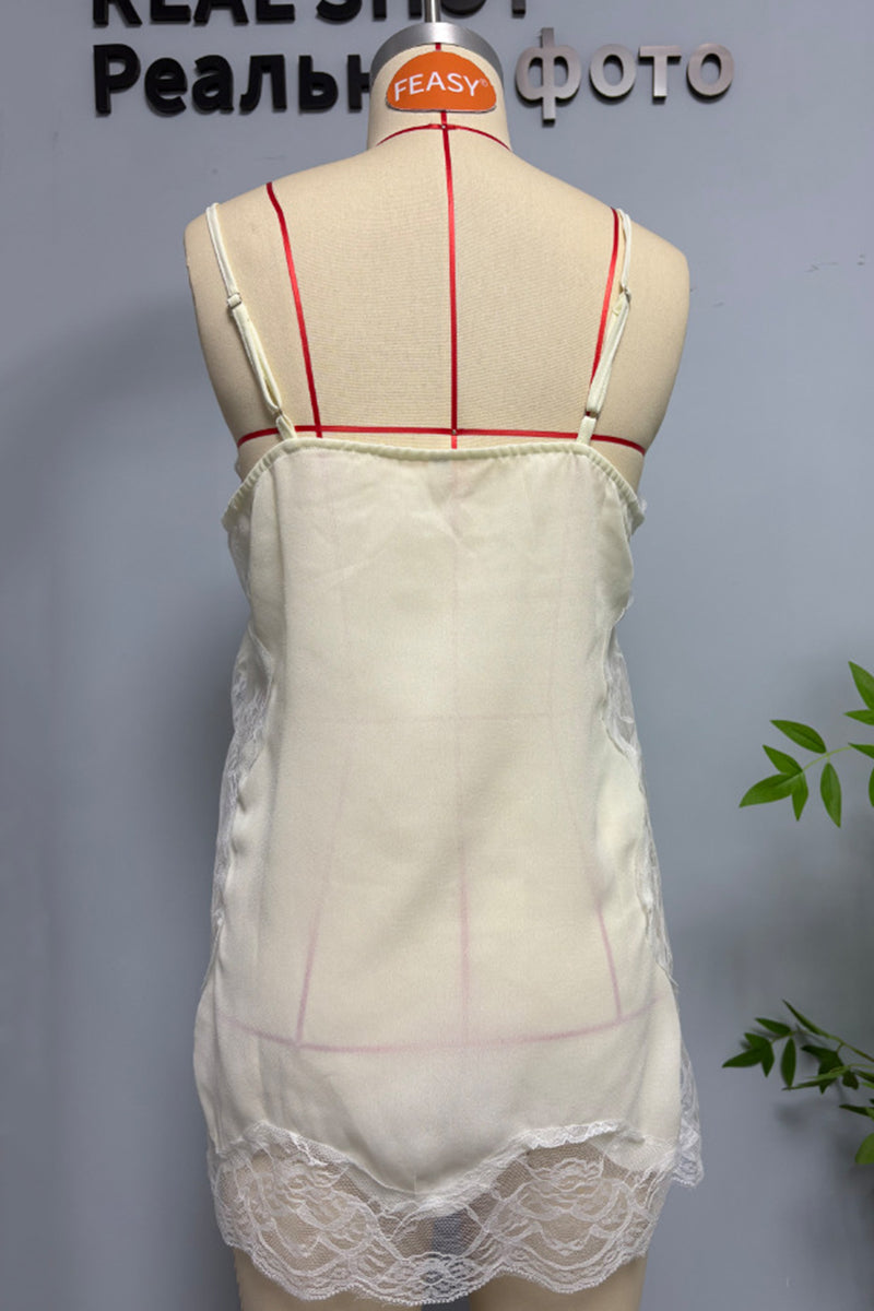 Lace Trim Sleeveless Cami