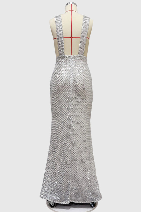 Elegant Bow-Accent Sleeveless Evening Gown