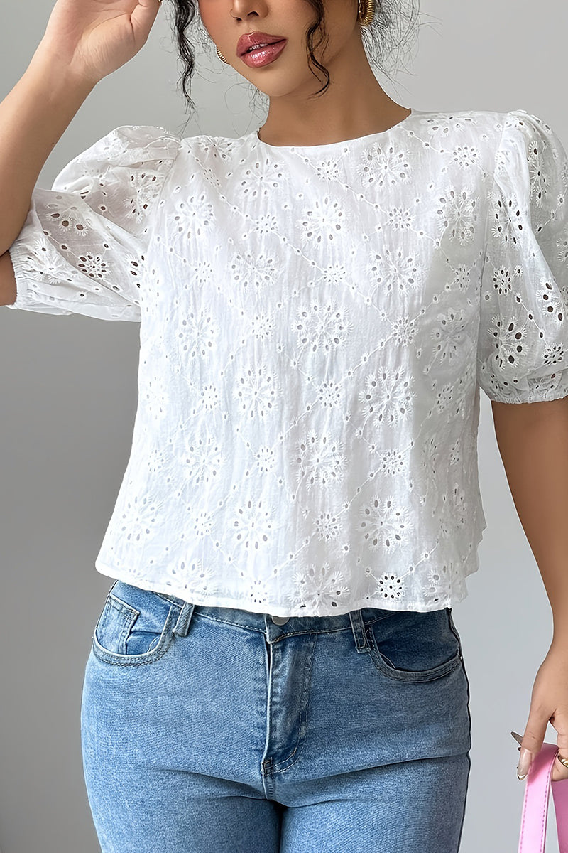Stylish Bow Tie Back Blouse