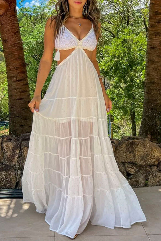Elegant Tiered Sleeveless Casual Dress