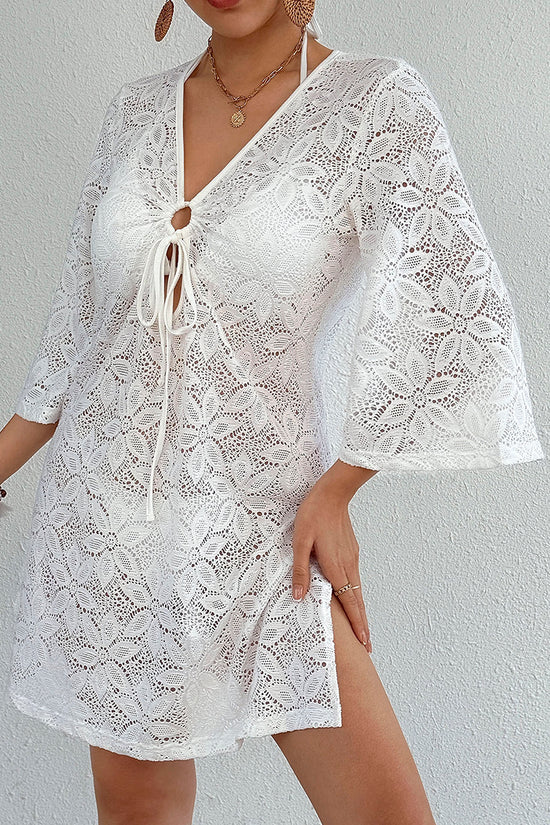 Tie-Front V-Neck Cover-Up