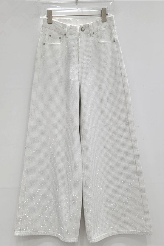 Sparkling Straight-Leg Jeans