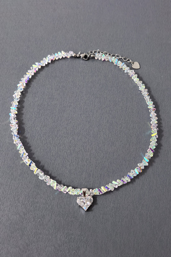 Sparkling Heart Pendant Necklace