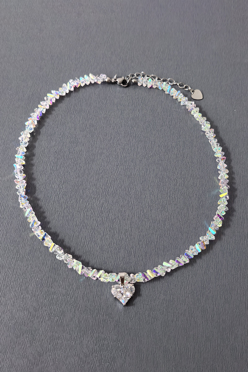 Sparkling Heart Pendant Necklace