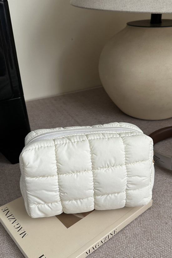 Quilted Compact Toiletry Bag