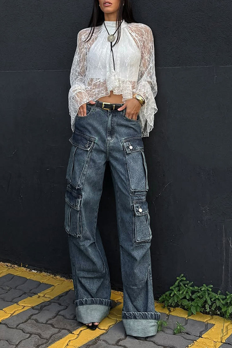 Elegant Lace High Neck Blouse