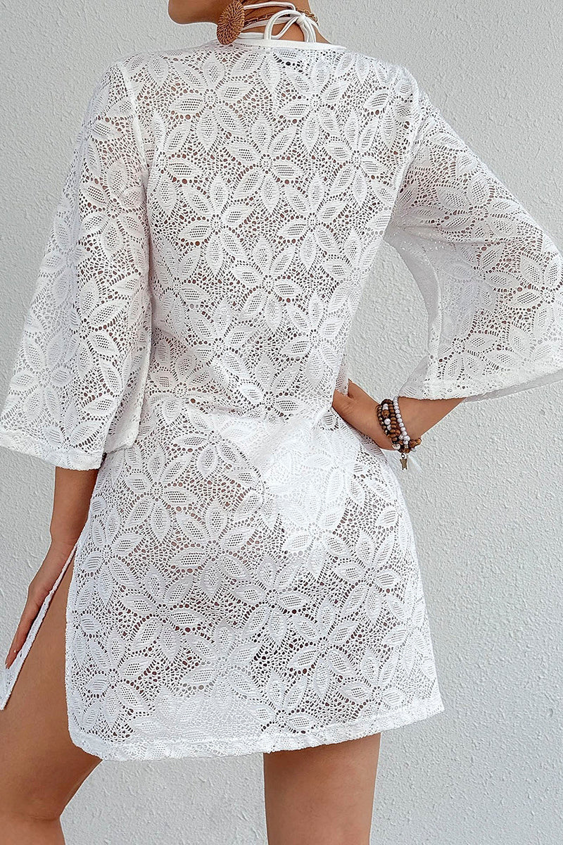 Tie-Front V-Neck Cover-Up