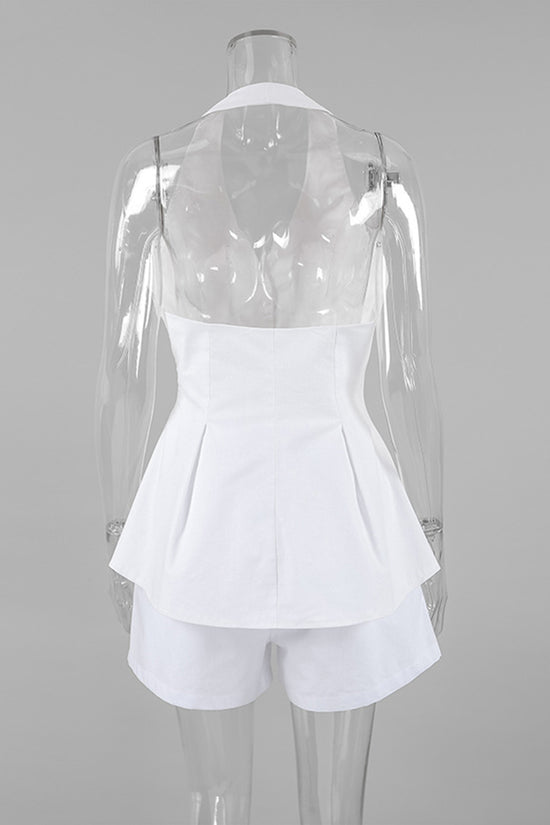 Chic Halter Top and Shorts Set