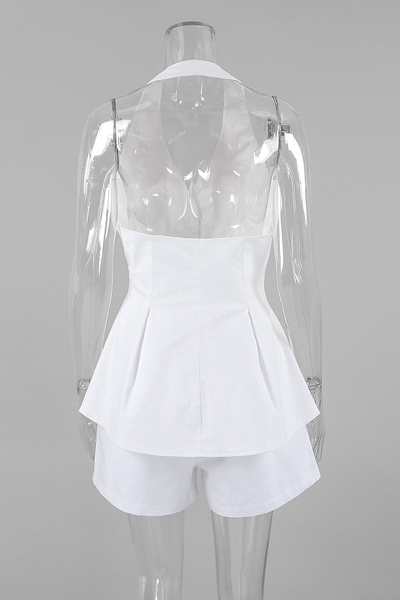 Chic Halter Top and Shorts Set
