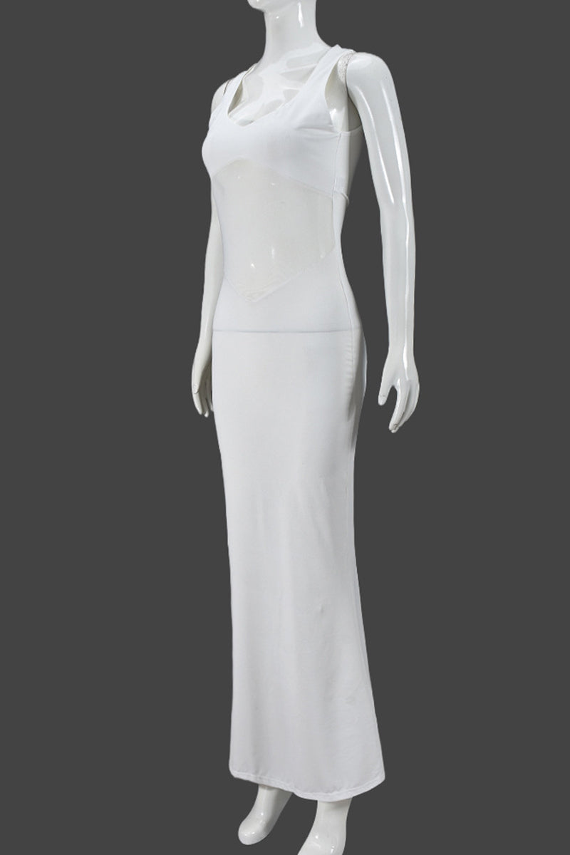 Sleek Sleeveless Elegant Maxi Dress