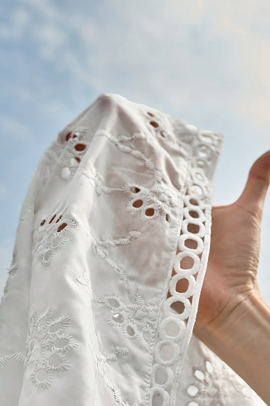 Chic Sleeveless Eyelet Shorts Set