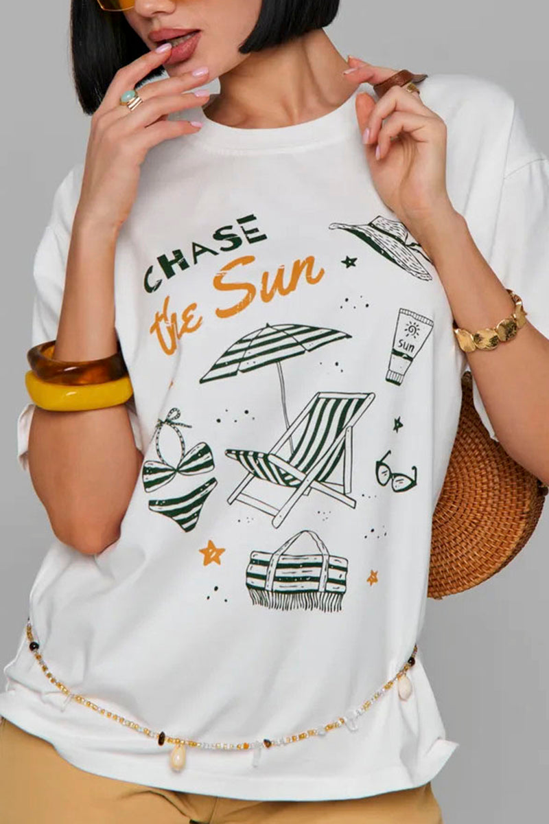 Chase the Sun Graphic Oversized T-Shirt