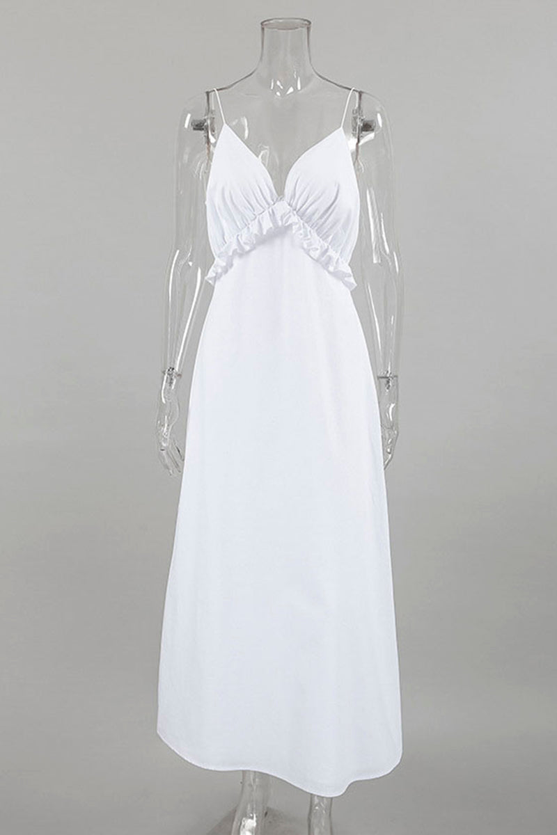 Sleeveless V-Neck Maxi Dress
