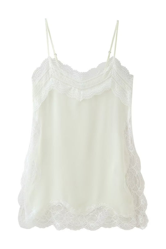 Lace Trim Sleeveless Cami