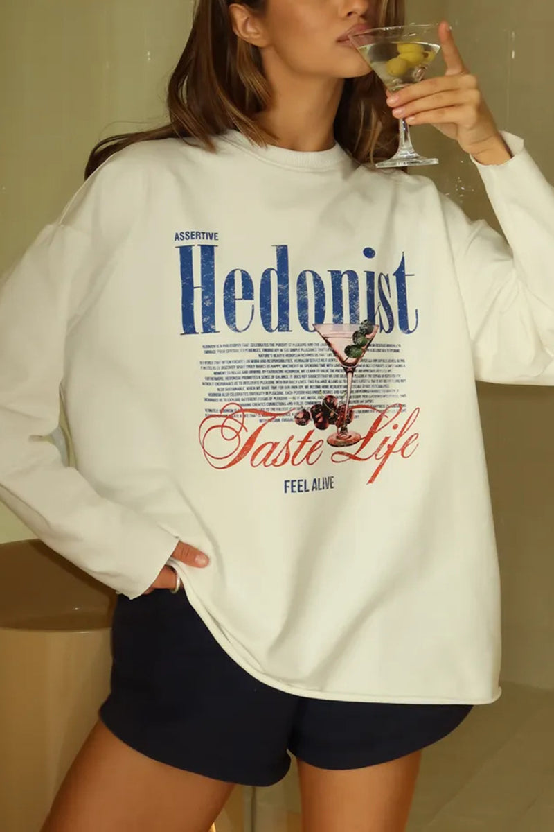 Graphic Print Casual Long Sleeve T-Shirt