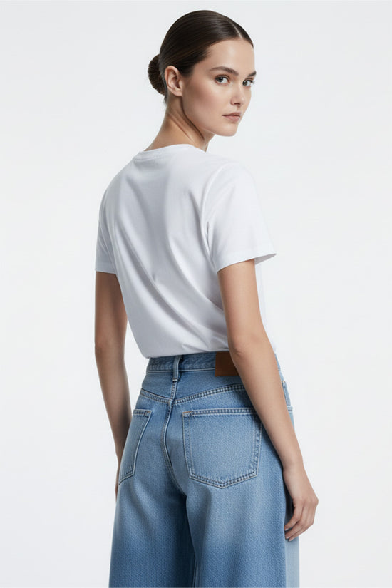 Flowing Vine Embroidered T-Shirt