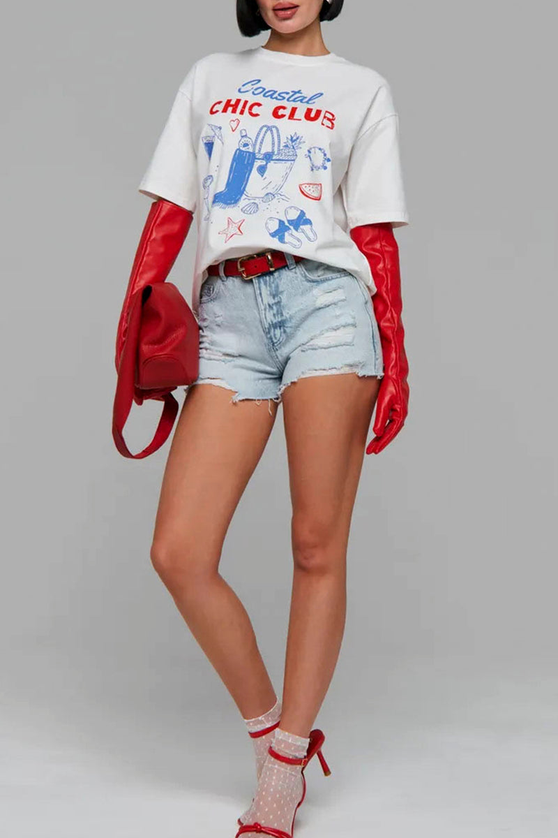 Coastal Chic Printed T-Shirt